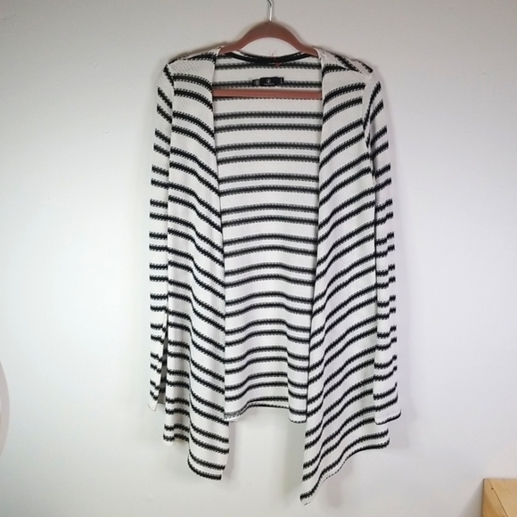 Volcom long sleeve waterfall open front striped sweater Size small EUC 🎯 - Picture 1 of 6